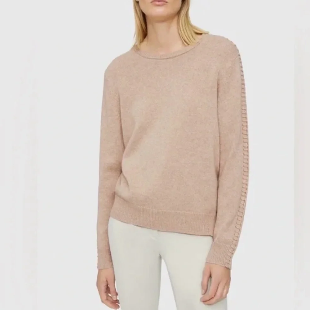 Theory Blanket Stitch Crew Neck Sweater